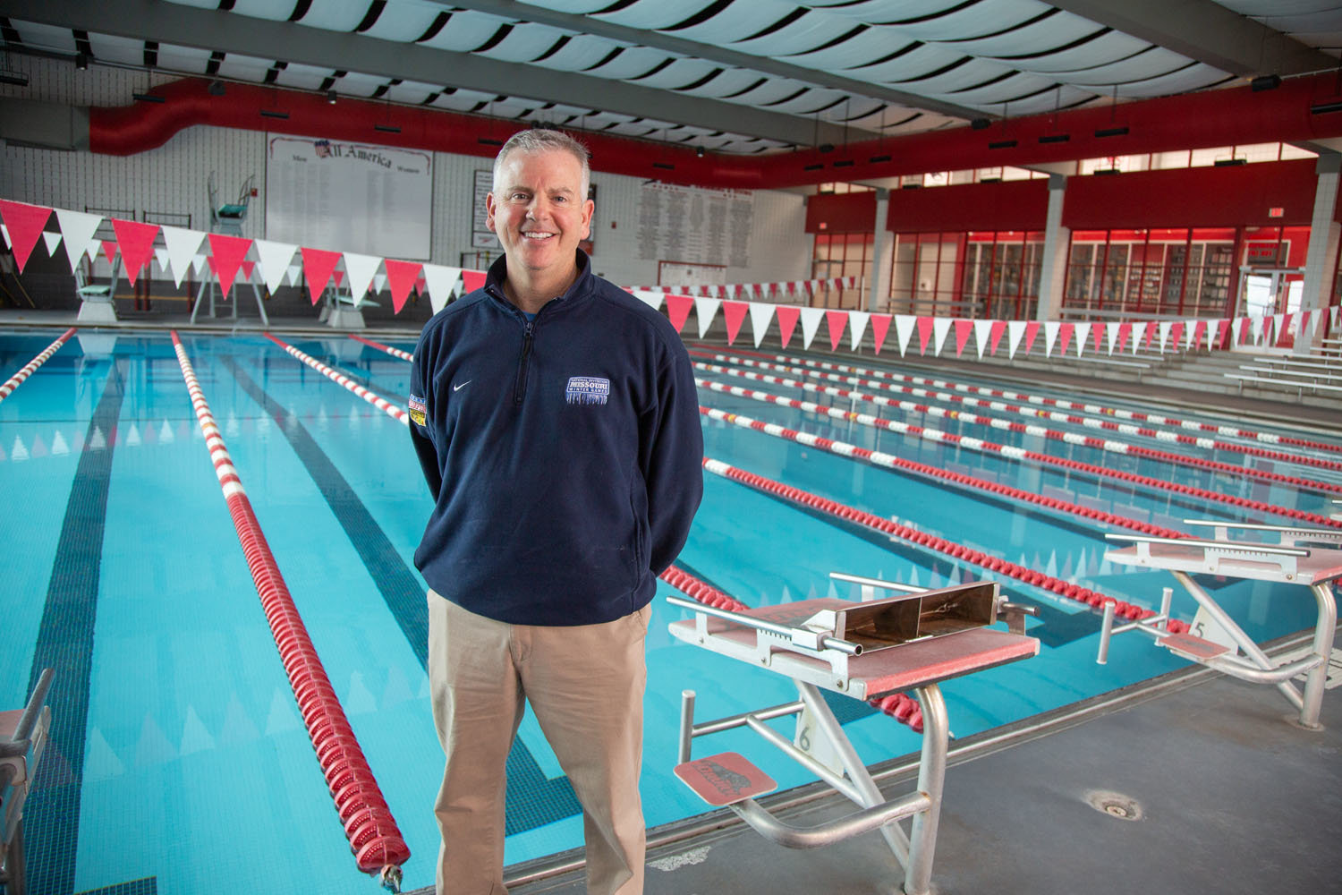 MAKE A SPLASH: Missouri Winter Games founder Jeff Collins wants to expand the annual multisports festival. It's held at several local venues, including the Breech Pool at Drury University.